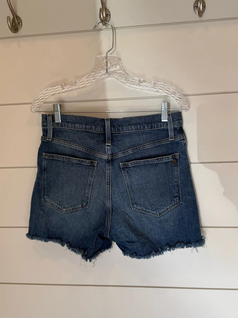 MADEWELL High-Rise Button-Front Jean Shorts